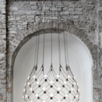Luce Plan Mesh Suspension Lamp - Luxury Furniture Mercato Interiors